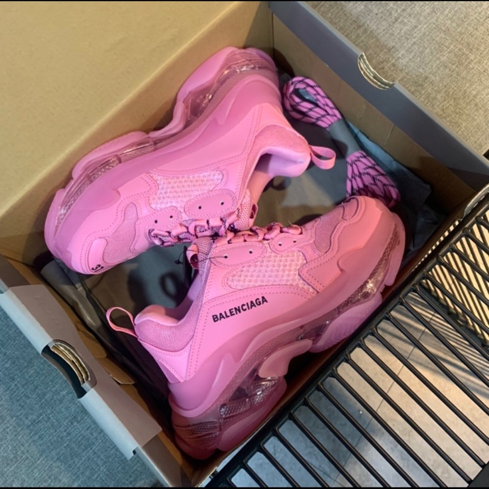 Balenciaga Pink Sneakers Worn Once